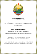 Conferencia sobre el régimen comunista en Rumanía