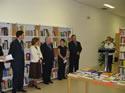 Acto de Donación de libros de la Biblioteca Petre Dulfu a la UA